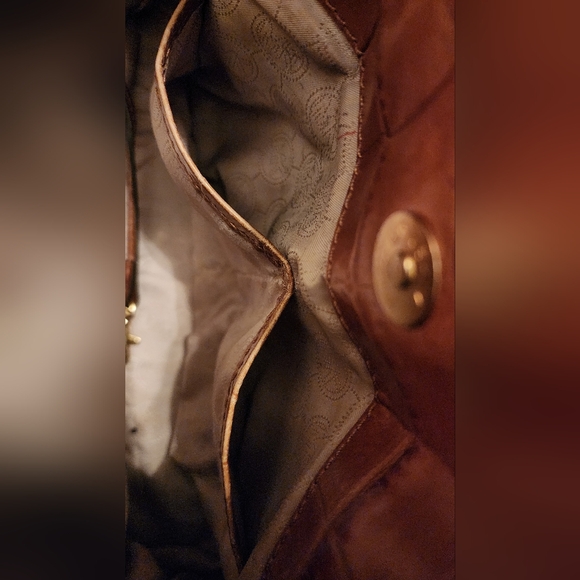 🌟LIMITED EDITION🌟 Michael Kors Hamilton Croc Crocodile Leather Brown Satchel - Picture 12 of 16